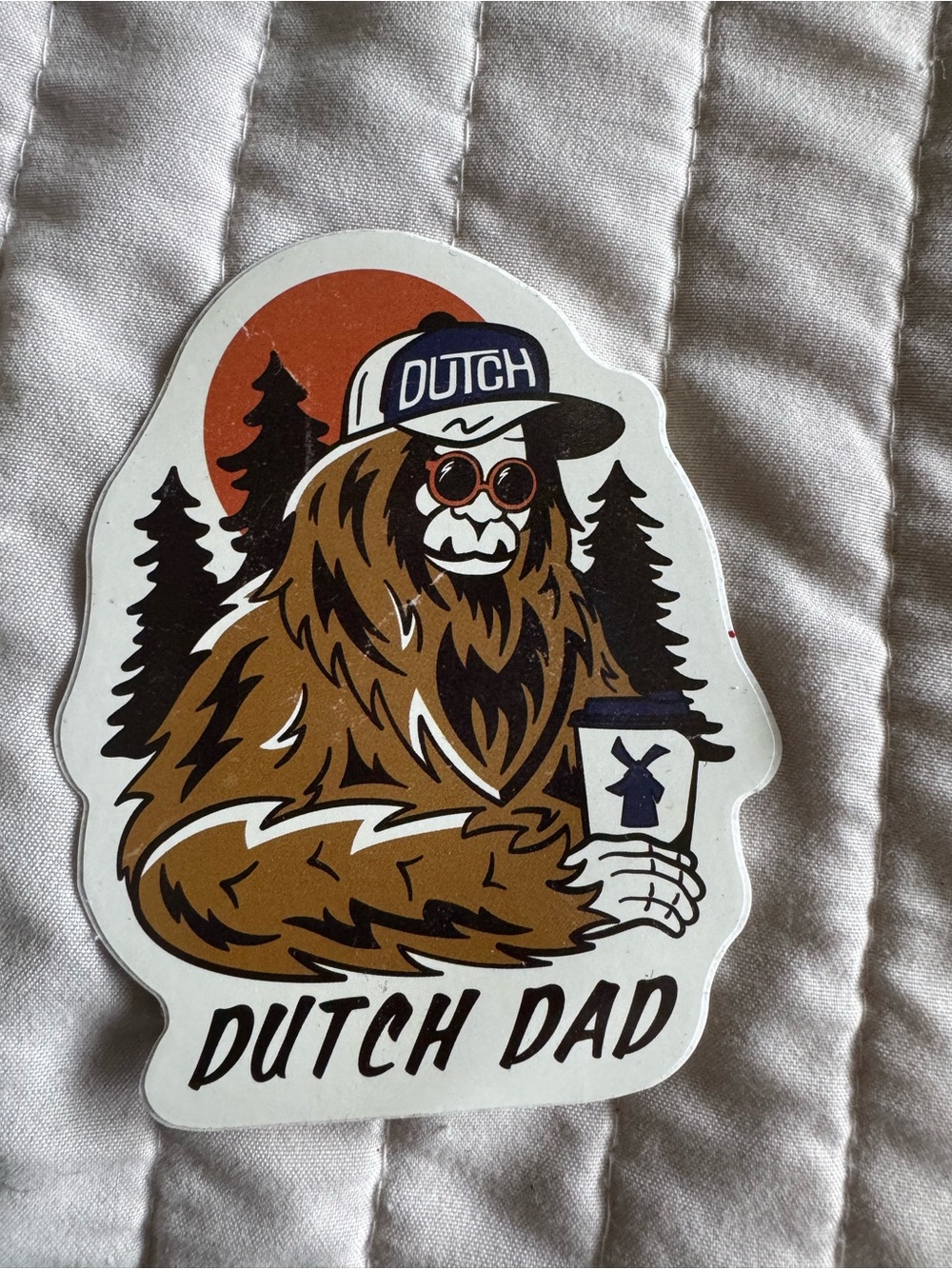 Dutch bros Dutch dad sticker